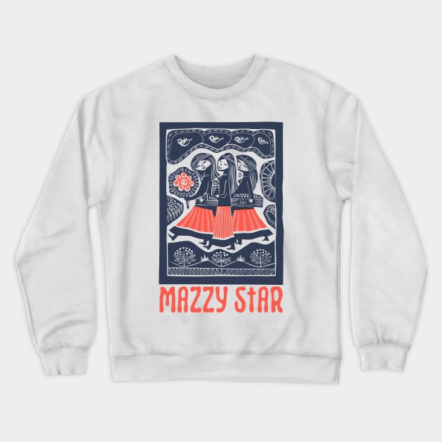 Mazzy Star .. Psychedelic Fan Art Design Crewneck Sweatshirt by unknown_pleasures